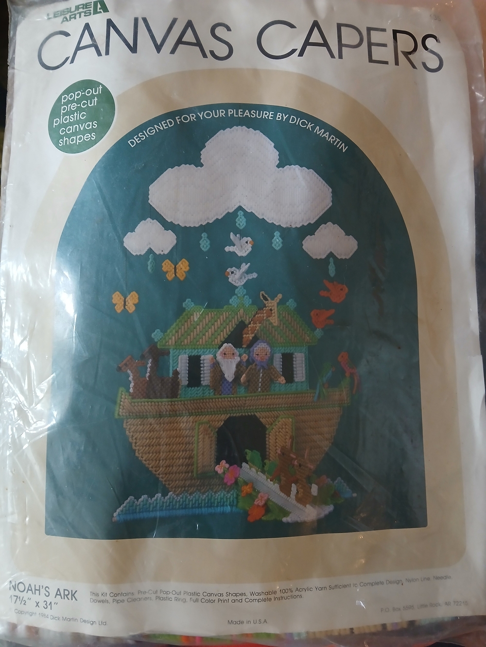 Leisure Arts Canvas Capers Noah's Ark Plastic Canvas Kit